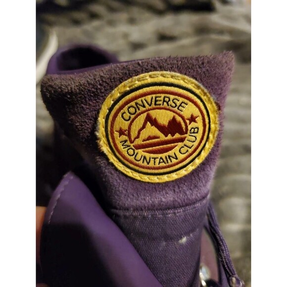 CONVERSE Mountain Club Purple Platform Shoes Womens 9 - Picture 9 of 12